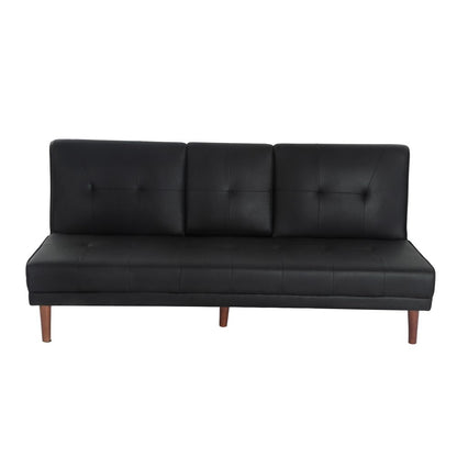 3 Seater Adjustable Sofa Bed With Cup Holder Black V264-SOF-609L-BLK-NA-1
