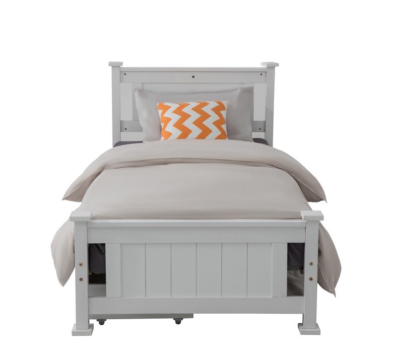 Double Solid Pine Timber Bed Frame-White V264-STB-101P-WHE-DL