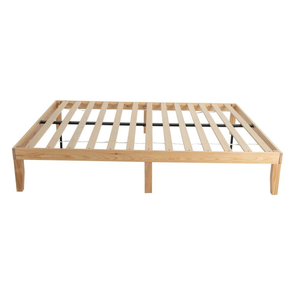 Warm Wooden Natural Bed Base Frame - Double V264-STB-108P-NTR-DL-1