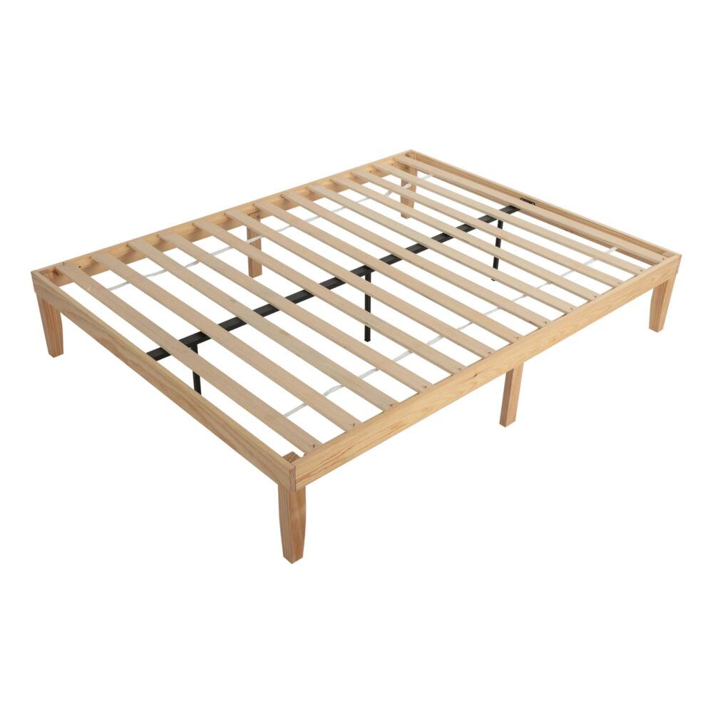 Warm Wooden Natural Bed Base Frame - Double V264-STB-108P-NTR-DL-1