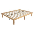 Warm Wooden Natural Bed Base Frame - Queen V264-STB-108P-NTR-QU-1