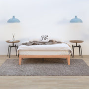 Warm Wooden Natural Bed Base Frame - Queen V264-STB-108P-NTR-QU-1