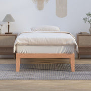 Single Size Warm Wooden Natural Bed Base Frame - Single V264-STB-108P-NTR-SL-1