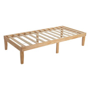 Single Size Warm Wooden Natural Bed Base Frame - Single V264-STB-108P-NTR-SL-1