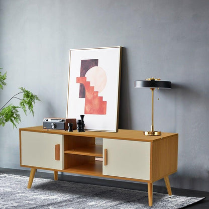 Entertainment Unit TV Unit with Ample Storage and Double-doors 120CM V264-TAB-704C-NTR-NA-1
