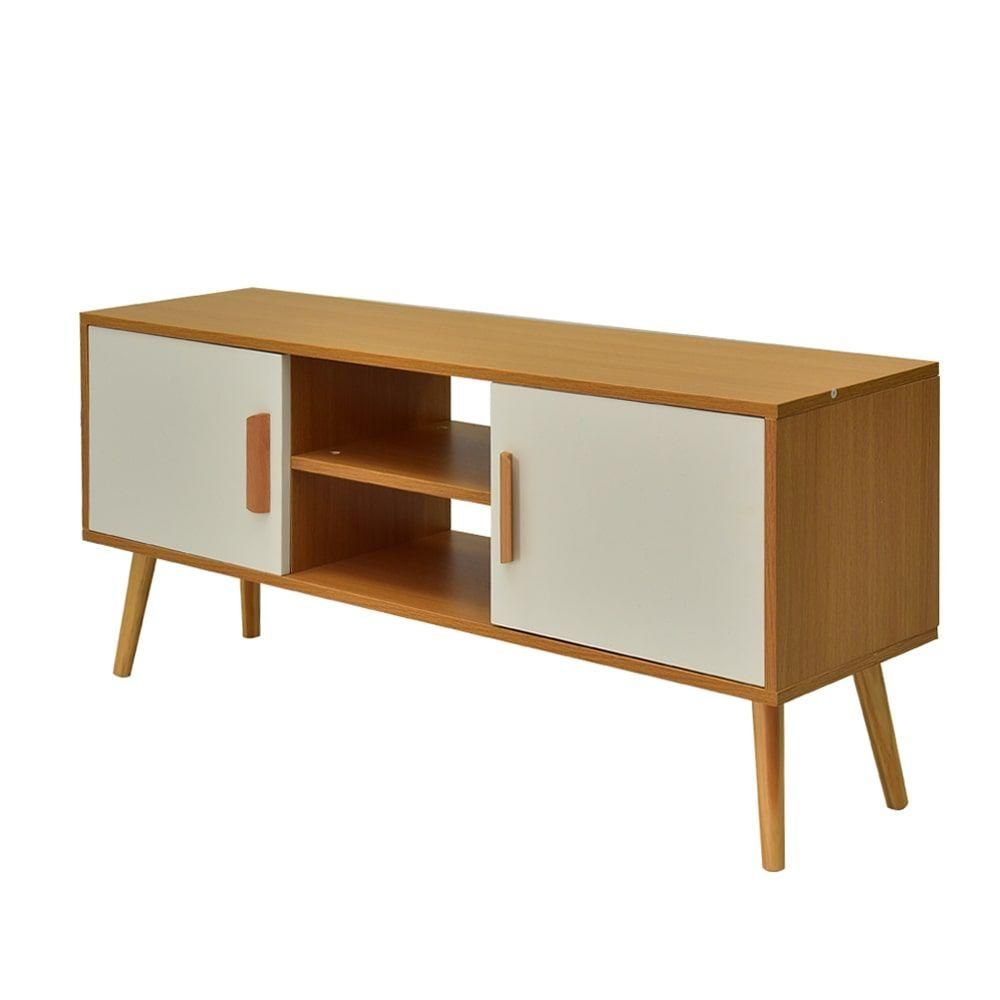 Entertainment Unit TV Unit with Ample Storage and Double-doors 120CM V264-TAB-704C-NTR-NA-1