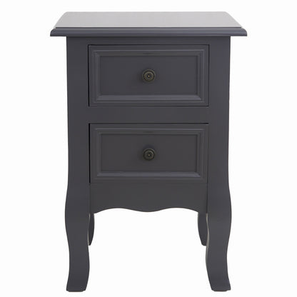 French Bedside Table Nightstand Grey Set of 2 V264-TAB-712C-LGR-2PC-1
