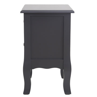 French Bedside Table Nightstand Grey Set of 2 V264-TAB-712C-LGR-2PC-1