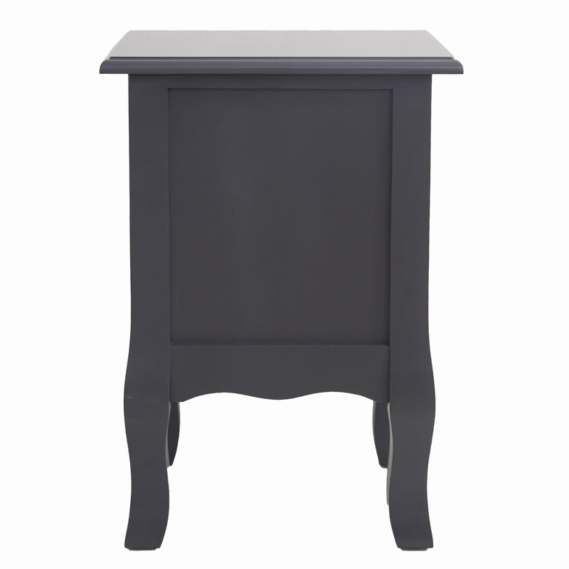 French Bedside Table Nightstand Grey Set of 2 V264-TAB-712C-LGR-2PC-1