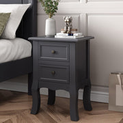French Bedside Table Nightstand Grey Set of 2 V264-TAB-712C-LGR-2PC-1