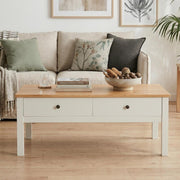 Sleek Natural Wood Rectangle Coffee Table V264-TAB-722C-WHE-NA-1