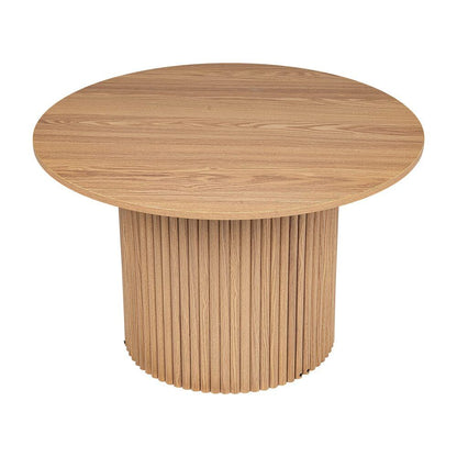 Luxe Ribbed Round Coffee Table Wooden V264-TAB-723C-NTR-NA-1