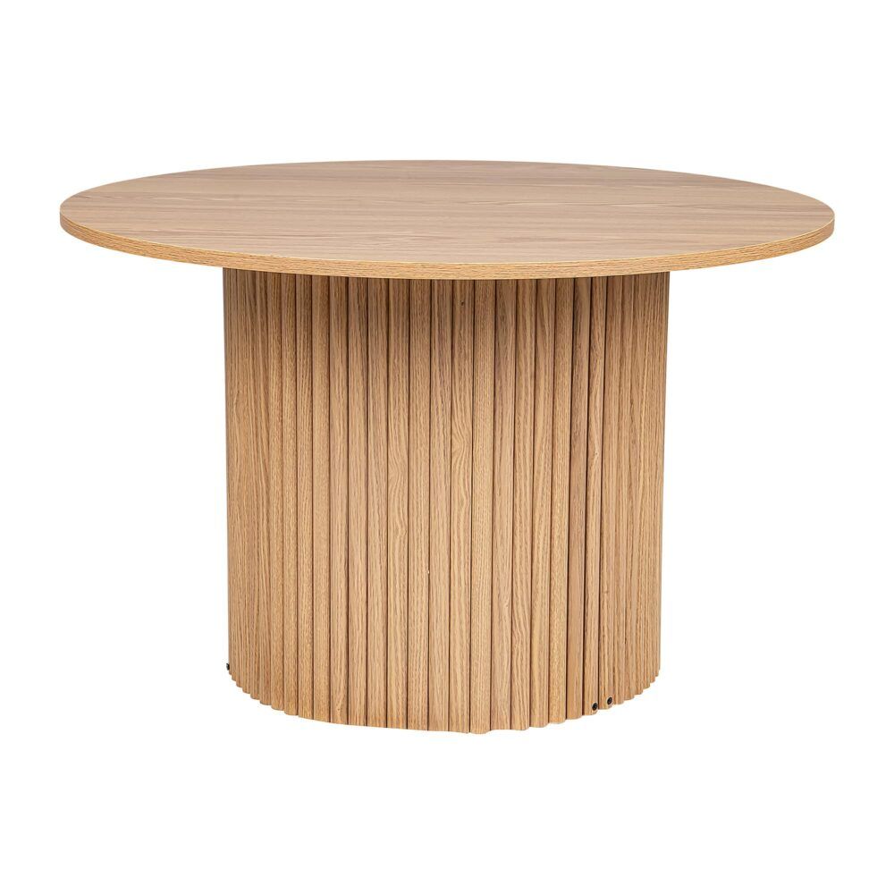 Luxe Ribbed Round Coffee Table Wooden V264-TAB-723C-NTR-NA-1