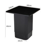 Clara Noir Side Table V264-TAB-724C-BLK