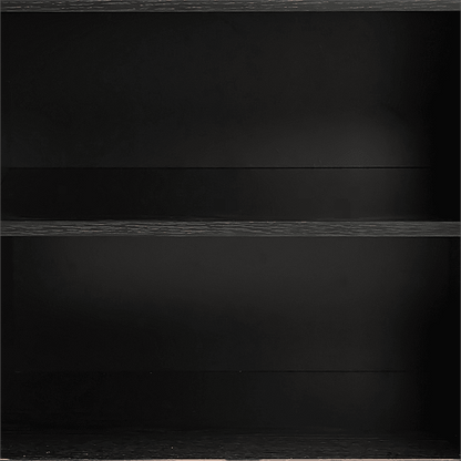 Mid-Century Black Ribbed Sideboard Cabinet V264-TAB-725C-BLK-NA-1