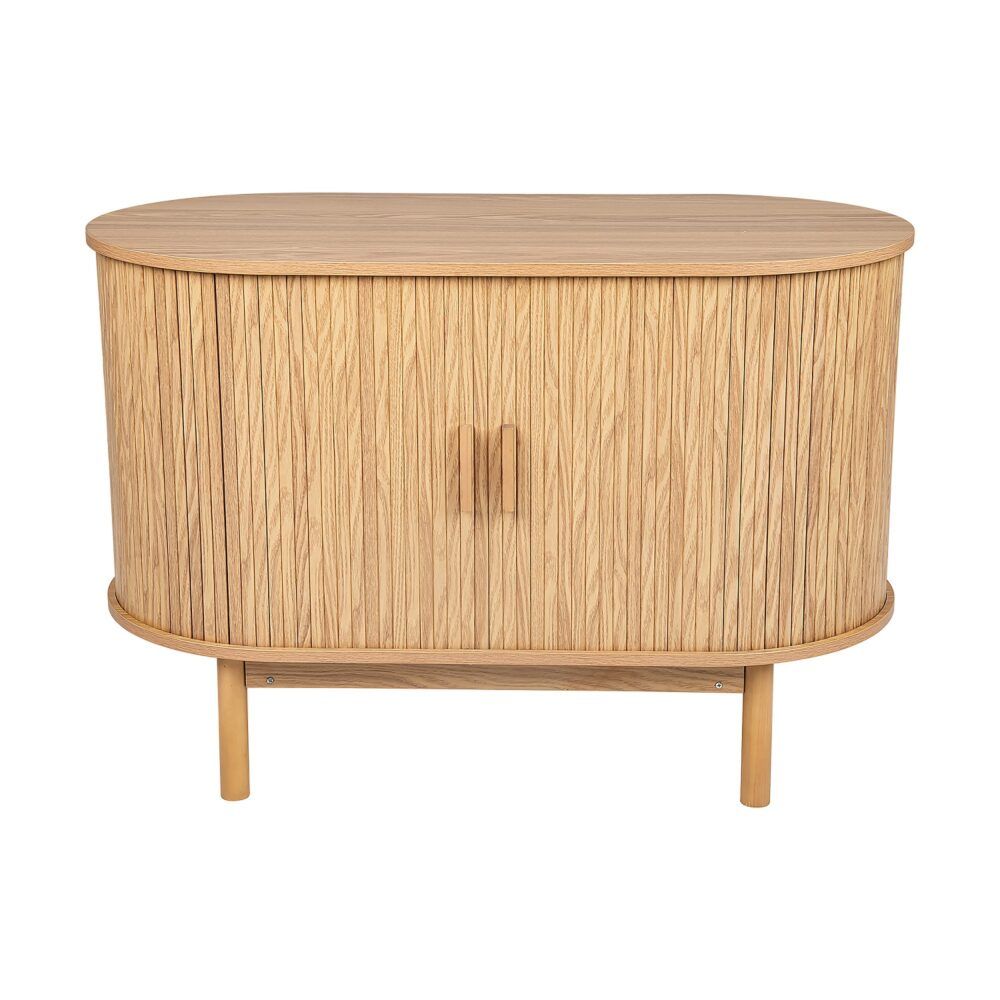 Natural Wood Ribbed Sideboard Cabinet V264-TAB-725C-NTR-NA-1