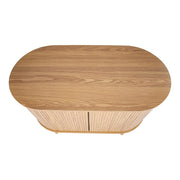Natural Wood Ribbed Sideboard Cabinet V264-TAB-725C-NTR-NA-1