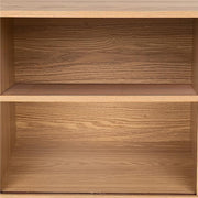 Natural Wood Ribbed Sideboard Cabinet V264-TAB-725C-NTR-NA-1