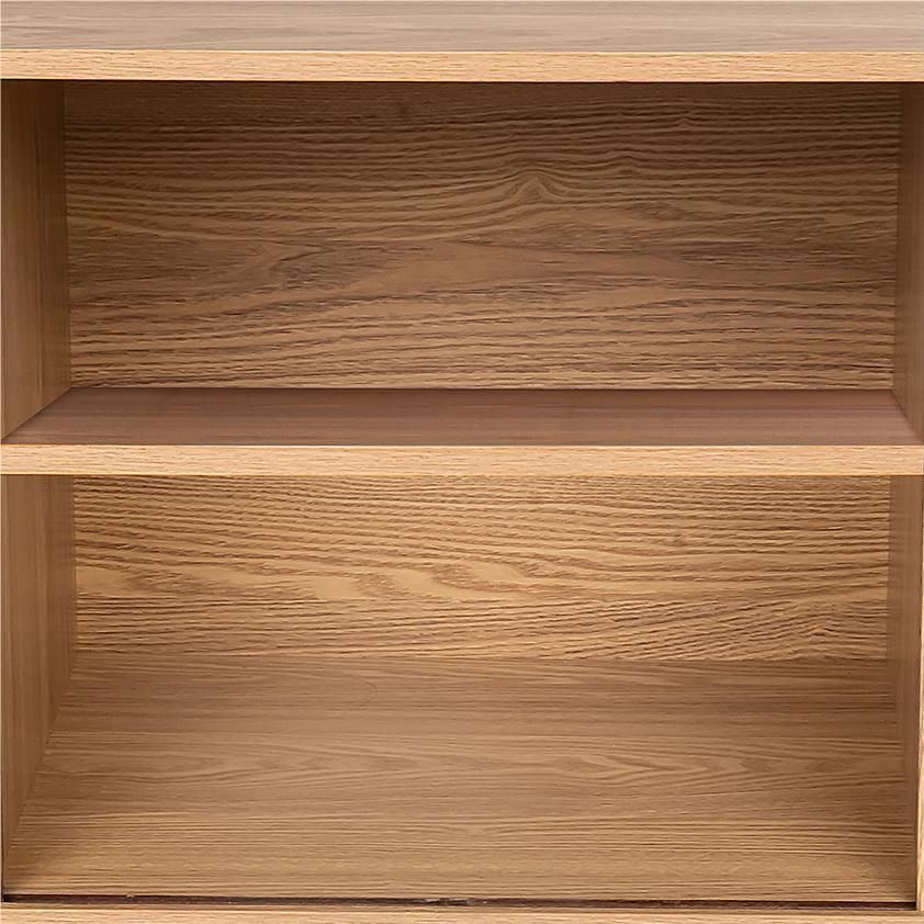 Natural Wood Ribbed Sideboard Cabinet V264-TAB-725C-NTR-NA-1