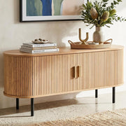 Ripple Sideboard with Sliding Doors - Earthy Elegance Redefined V264-TAB-726C-NTR-NA-1
