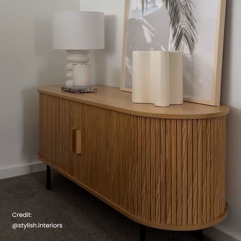 Ripple Sideboard with Sliding Doors - Earthy Elegance Redefined V264-TAB-726C-NTR-NA-1