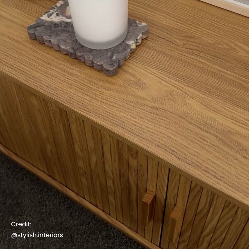 Ripple Sideboard with Sliding Doors - Earthy Elegance Redefined V264-TAB-726C-NTR-NA-1