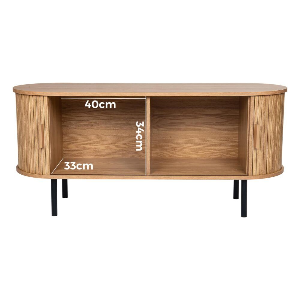Ripple Sideboard with Sliding Doors - Earthy Elegance Redefined V264-TAB-726C-NTR-NA-1