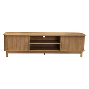 160cm Ribbed Natural Entertainment Unit V264-TAB-727C-NTR