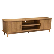 160cm Ribbed Natural Entertainment Unit V264-TAB-727C-NTR