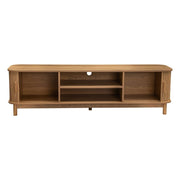 160cm Ribbed Natural Entertainment Unit V264-TAB-727C-NTR
