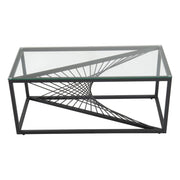 Eleganza Glass Enclave Coffee Table V264-TAB-728S-BLK-NA-1