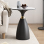 Midnight Elegance Drum Side Table V264-TAB-729S-WHE-BK-1