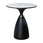 Midnight Elegance Drum Side Table V264-TAB-729S-WHE-BK-1