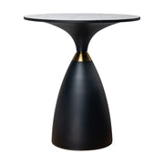 Midnight Elegance Drum Side Table V264-TAB-729S-WHE-BK-1