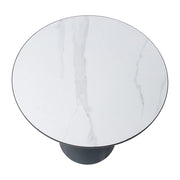Midnight Elegance Drum Side Table V264-TAB-729S-WHE-BK-1