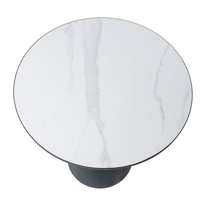 Midnight Elegance Drum Side Table V264-TAB-729S-WHE-BK-1