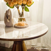 Golden Halo Round Side Table V264-TAB-730S-WHE-GD-1