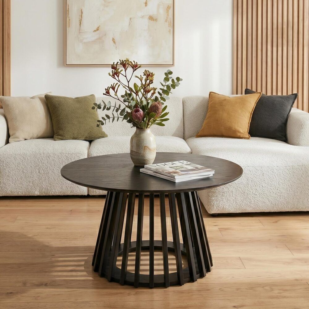 Palmer Slatted Sphere Coffee Table V264-TAB-731C-BLK