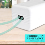 Aquarium Air Pump Oxygen Hydroponic 2 Outlet 180L/H 4W V274-AQ-AP202