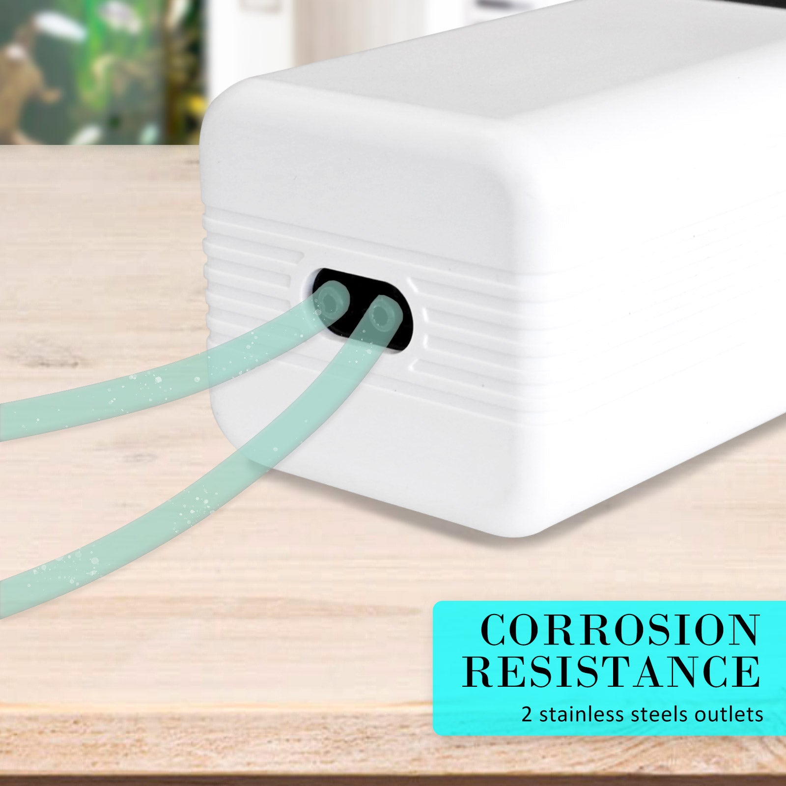 Aquarium Air Pump Oxygen Hydroponic 2 Outlet 180L/H 4W V274-AQ-AP202
