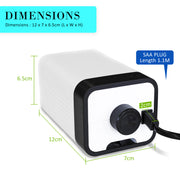 Aquarium Air Pump Oxygen Hydroponic 2 Outlet 180L/H 4W V274-AQ-AP202