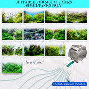Aquarium Air Pump Oxygen Hydroponic 12 Outlet 4500L/H 65W V274-AQ-AP65