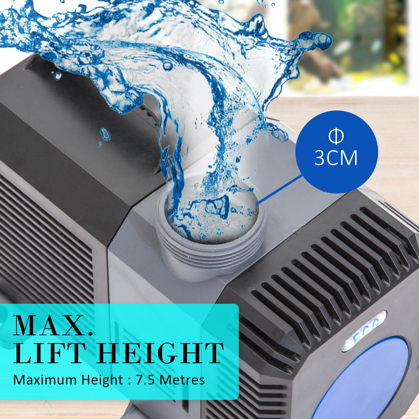 Aquarium Submersible Pond Water Pump 16000L/H V274-AQ-CTP-16000