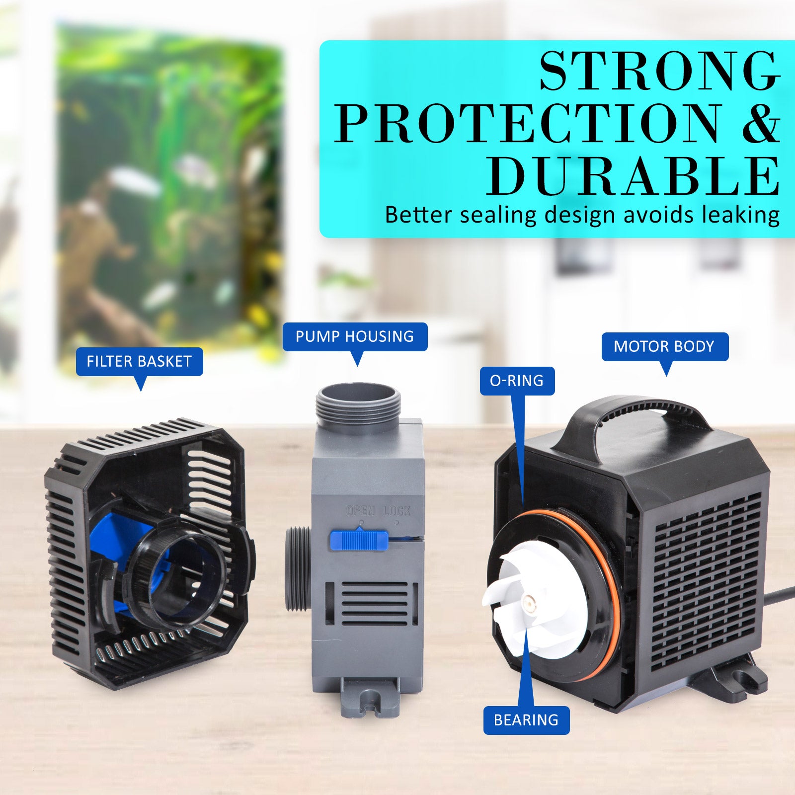 Aquarium Submersible Pond Water Pump 16000L/H V274-AQ-CTP-16000