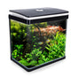 Aquarium Curved Glass RGB LED Fish Tank Set Filter Pump 30L V274-AQ-FT30L-BK