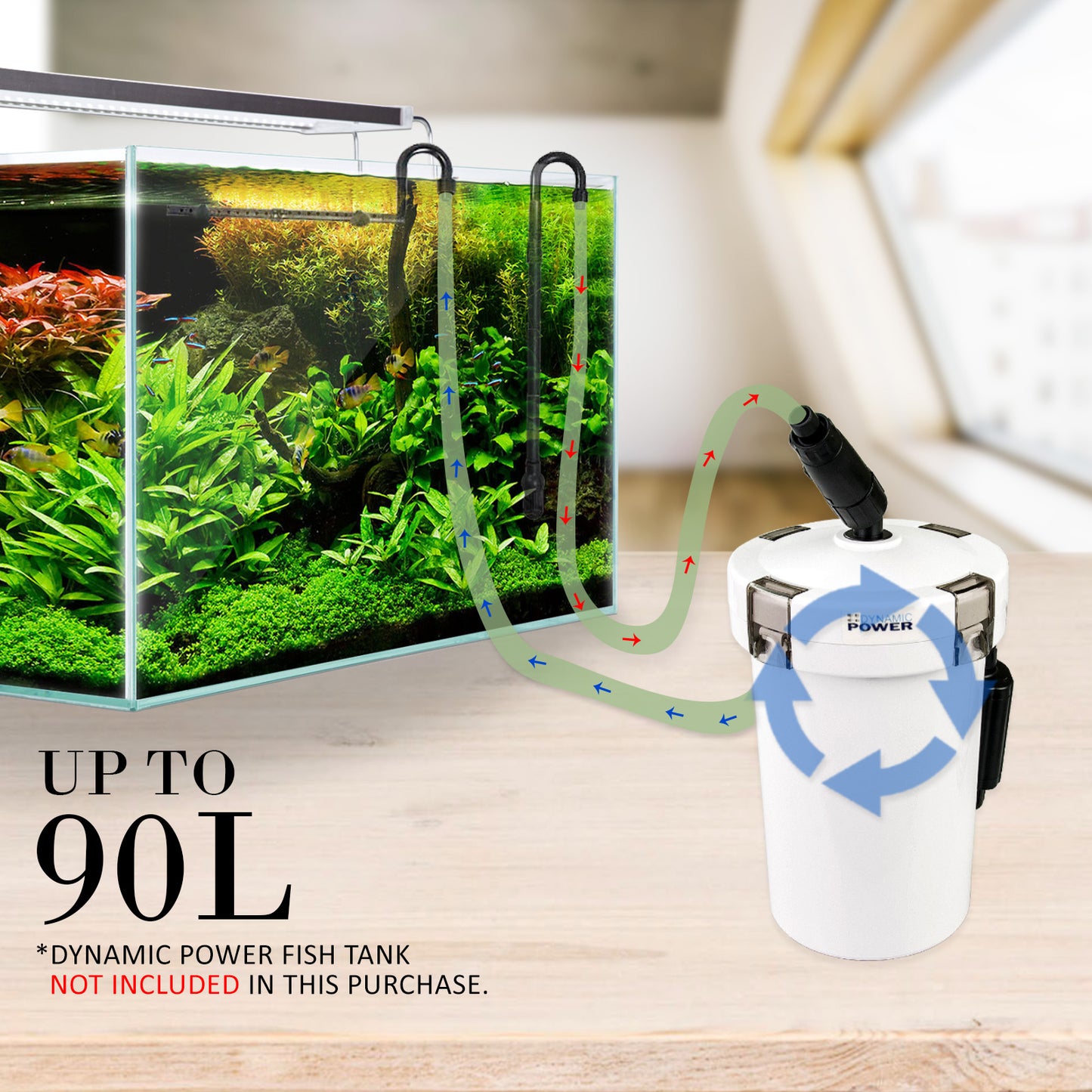 Aquarium External Canister Filter 400L/H V274-AQ-HW603B