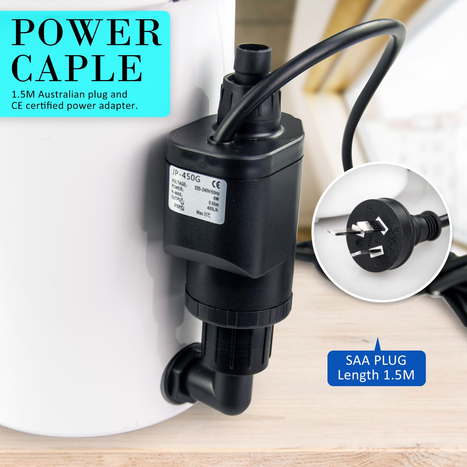 Aquarium External Canister Filter 400L/H V274-AQ-HW603B