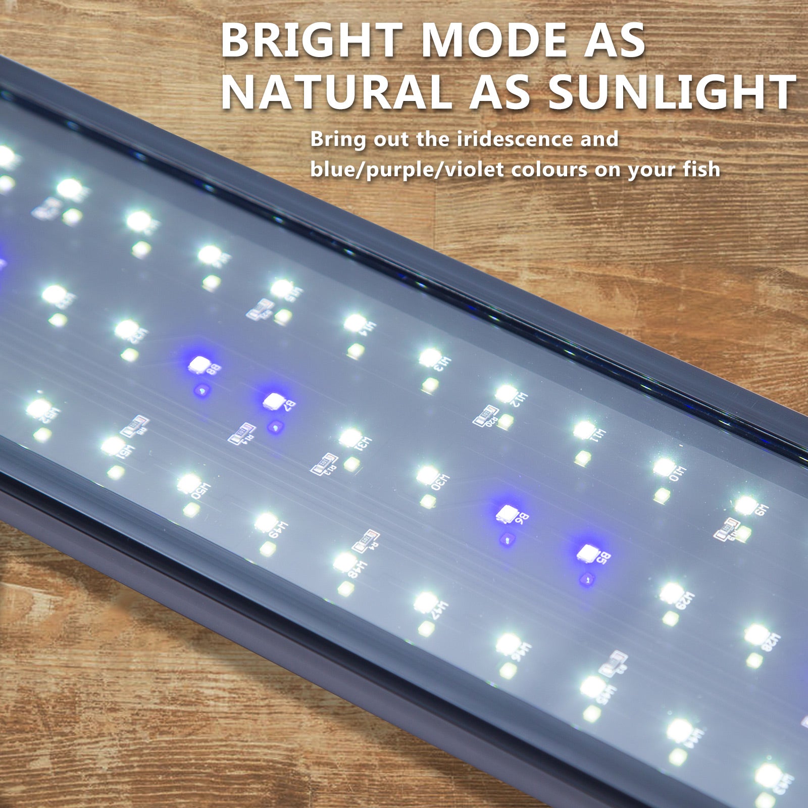 27W Aquarium Blue White LED Light for Tank 95-115cm V274-AQ-LED100-27W