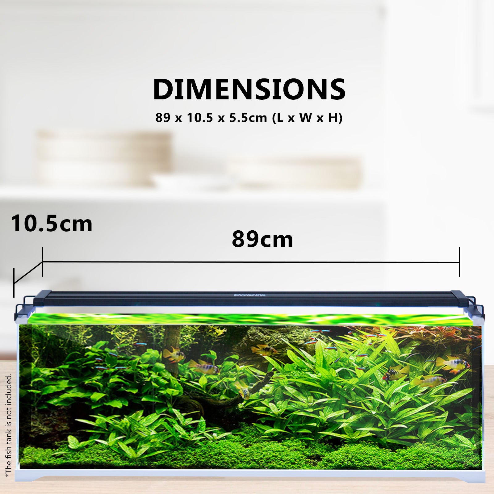 27W Aquarium Blue White LED Light for Tank 95-115cm V274-AQ-LED100-27W