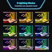 Dynamic Power Planted Aquarium LED Light Day Night Cycle Full Spectrum 24W 56cm